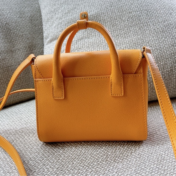 Furla Metropolis Mini Leather Satchel In Giallo - Picture 3 of 7